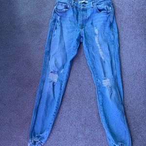 Zara Mens Ripped Skinny Jeans